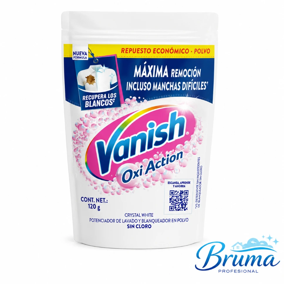 Vanish Oxi Action Crystal White para Ropa Blanca de 120 g