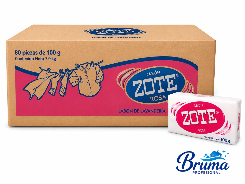 JABON ZOTE caja con 60 pzas de 100 gramos c/pza