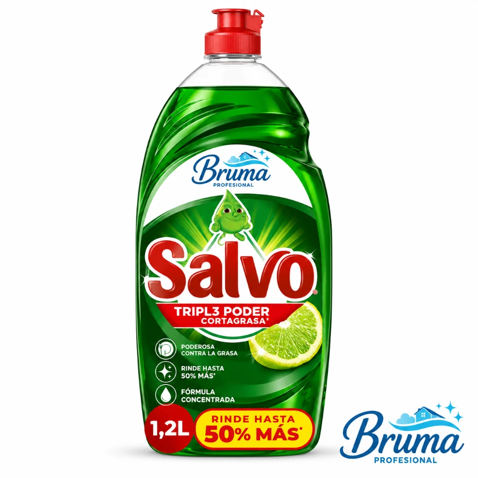 Salvo Limón Remueve Grasa, Rinde hasta 50% Más*, 1.2L
