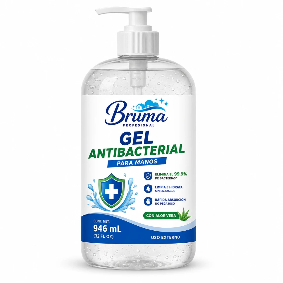 Gel antibacterial con dosificador 946 ml